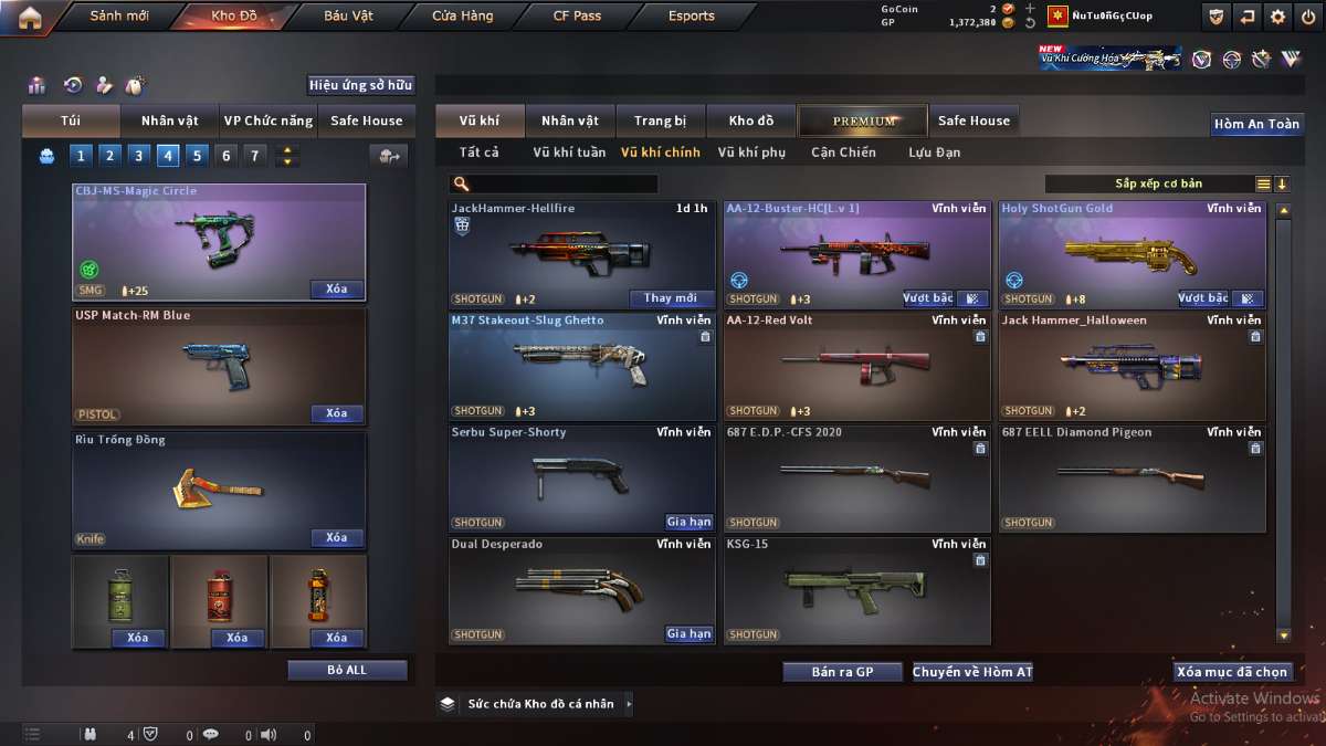 shop acc cf uy tin gia re